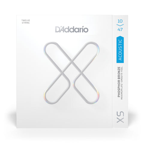 D'Addario Strings - XSAPB1047-12 XS Phosphor Bronze 12-String Light Acoustic Set