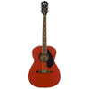 Fender Acoustic Guitars - Tim Armstrong Hellcat FRS - Ruby Red - Front