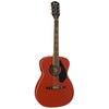 Fender Acoustic Guitars - Tim Armstrong Hellcat FRS - Ruby Red - Angle