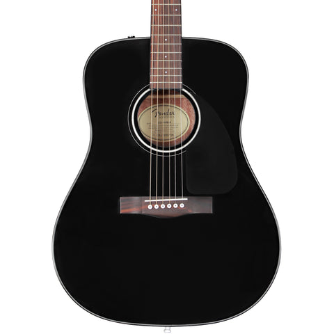 Fender Acoustic Guitars - CD-60 - Black - W/Case - Front Close