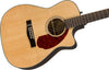 Fender Acoustic Guitars - CC-140SCE - Natural - with Case - Angle