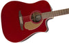 Fender Acoustic Guitars - Redondo Player - Candy Apple Red WN - Details