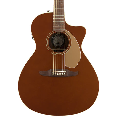 Fender Acoustic Guitars - Newporter Player - Rustic Copper - Front Close