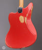 Fender Electric Guitars - 1962 Jaguar - Fiesta Red - Angle Back