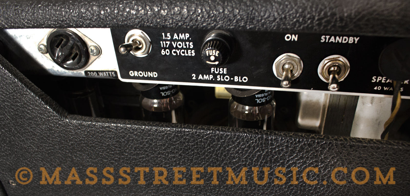 Super Reverb Back Panel Fender 1966 Super Reverb Guitar Amplifier upgraded by Jeff Gehring ...