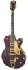 Gretsch Electric Guitars - G5420TG 135th Anniversary Electromatic Limited - Dark Cherry Metallic/Casino Gold- Angle