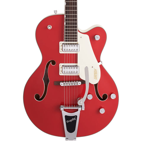 Gretsch Electric Guitars - G5410T Electromatic Limited Edition TRI-FIVE - Two Tone Fiesta Red/White - Front Close