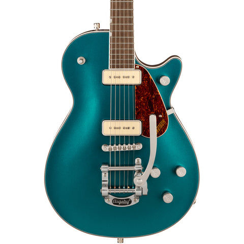 Gretsch Electric Guitars - G5210T-P90 Electromatic Jet with Bigsby - Petrol - Front Close