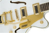 Gretsch Electric Guitars - Ltd. Edition G5655TG-LTD Electromatic Centerblock Jr. Single Cut - Snow Crest White - Close up
