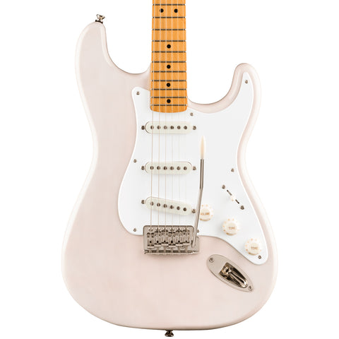Squier Electric Guitars - Classic Vibe 50s Stratocaster - White Blonde - Front Close