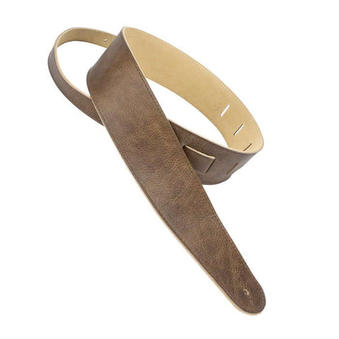 Henry Heller Straps - 2.5" Adjustable Luxe Capri Leather - Brown