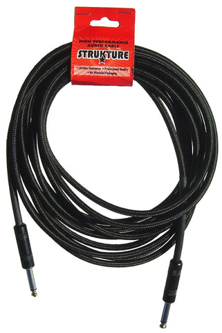 Strukture Cables - 18.6' Instrument Cable - Woven Black