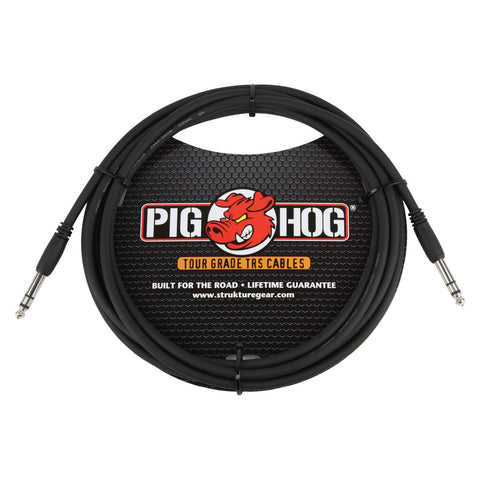Pig Hog Cables - Balanced 1/4" TRS Cable - 10ft