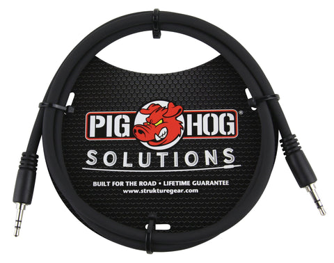 Pig Hog Cables -  3.5mm TRS to Same - 3ft