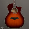 Taylor Acoustic Guitars - 614ce V-Class Limited Quilted Maple - Desert Sunburst - Front Close