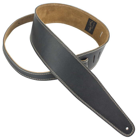 Henry Heller Straps - Peru Double Stitched Leather Strap Black