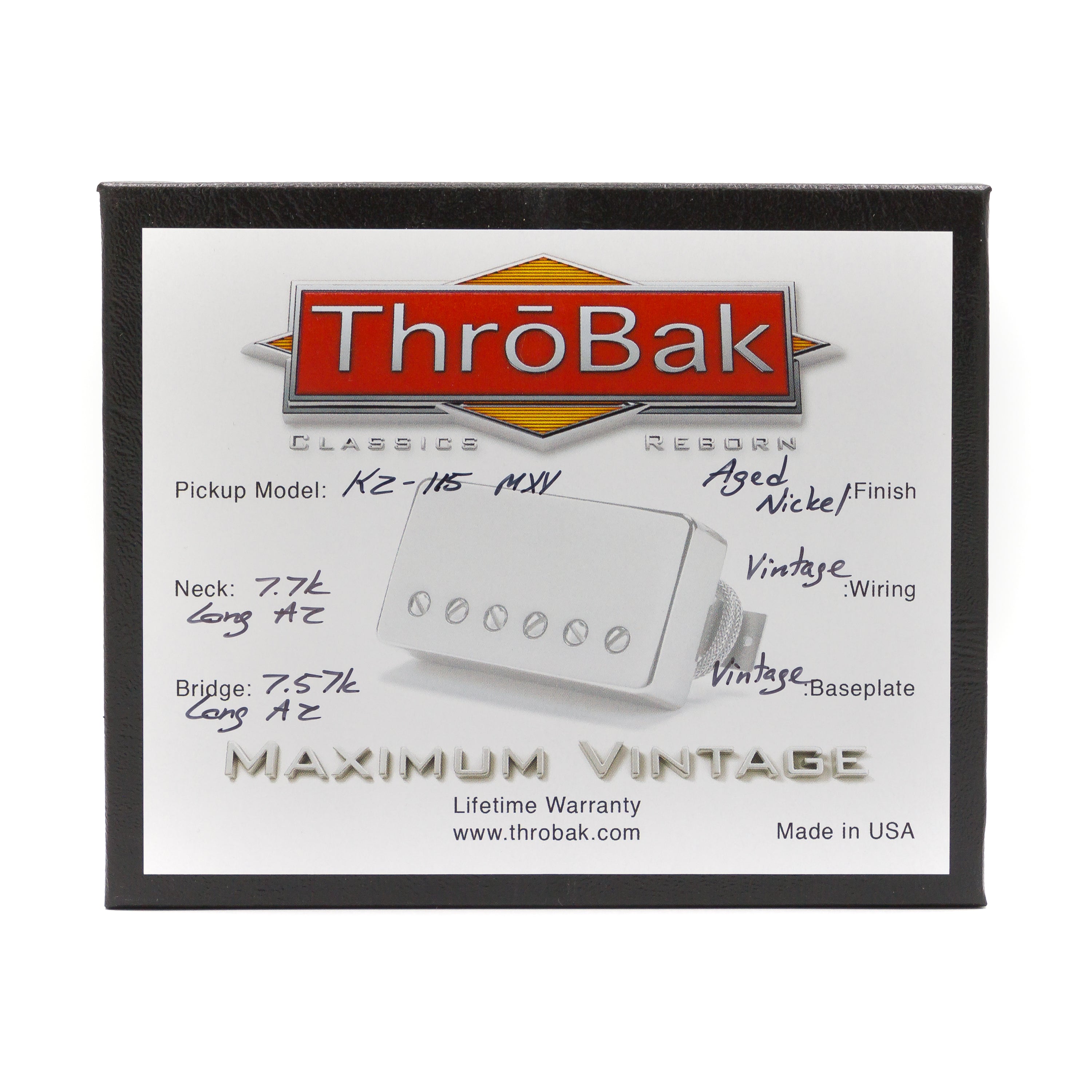 ThroBak/PRE-T-301 MXV NECK AGED NICKEL【ナンバード】【お取り寄せ商品】 