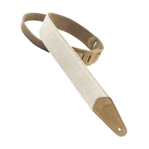 Henry Heller Straps - 2" Pure 100% Cotton w/tail Adjustment - Natural