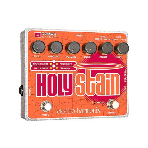 Electro-Harmonix Effect Pedals - Holy Stain Distortion / Reverb / Pitch / Tremolo