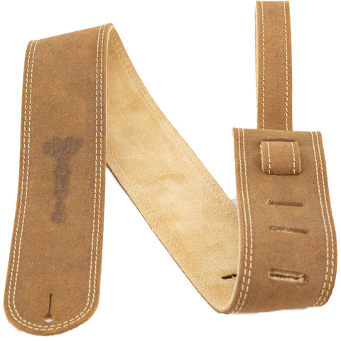 Martin Straps - 2.5" Ball Glove Leather Strap - Distressed Suede