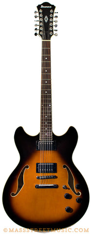 Ibanez AS7312 12-string Sunburst Electric Guitar - front