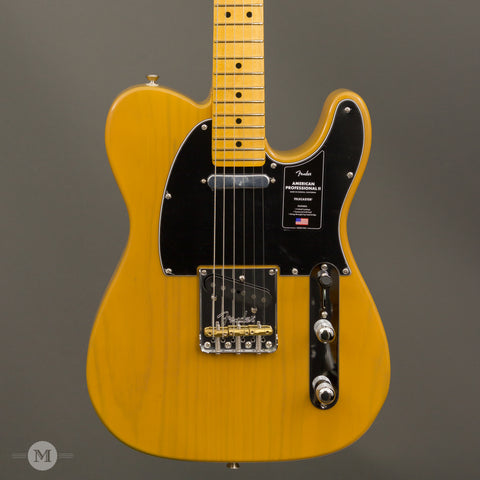 Fender Electric Guitars - American Professional II Telecaster - Butterscotch Blonde