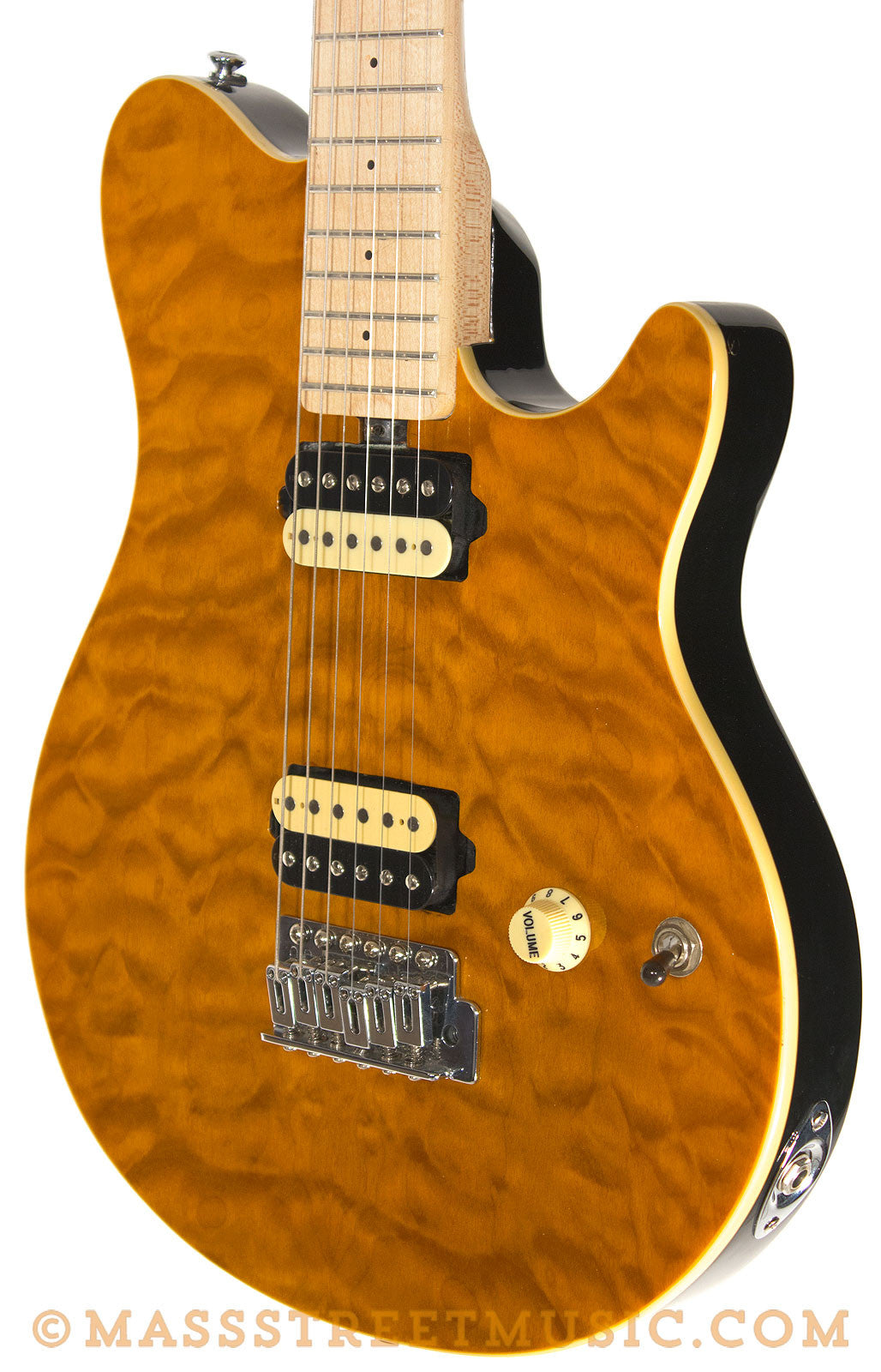 OLP MM1 Axis Style Electric Guitar honey finish used | Mass Street ...