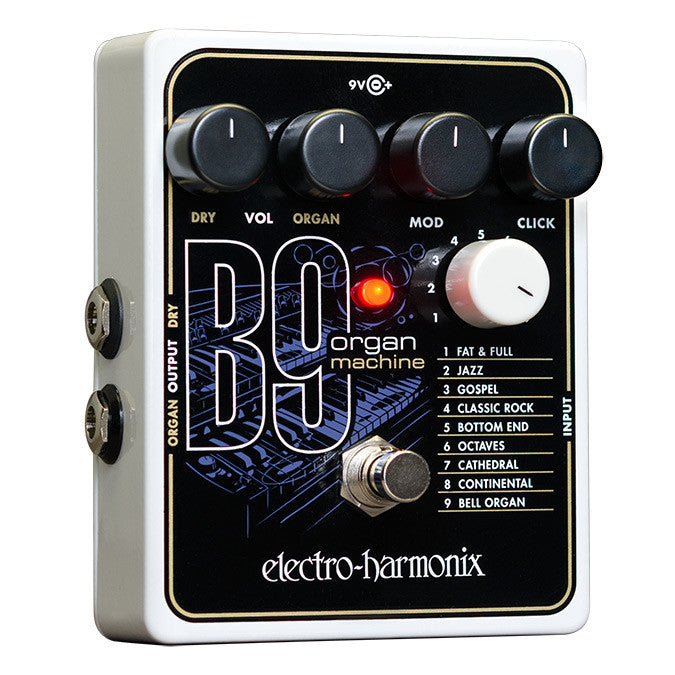 hammond organ guitar pedal Electro-Harmonix B9 Organ Machine FX pedal with 9 variable settings