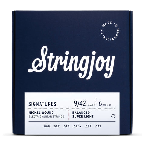 Stringjoy Strings - Signatures Electric Balanced Super Light Gauge (9-12-15-24w-32-42)