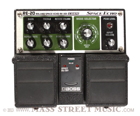 Boss RE-20 Space Echo Pedal - Top