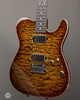 Tom Anderson Guitars - Cobra T - Light Tiger Eye Burst with Binding - Angle