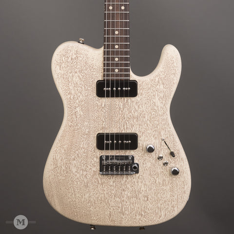 Tom Anderson Guitars - Cobra Special - Satin Organic Grain Blonde with Brown - Front Close