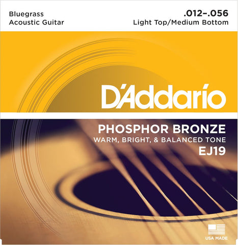 D'Addario EJ19 Phosphor Bronze Bluegrass Acoustic Strings