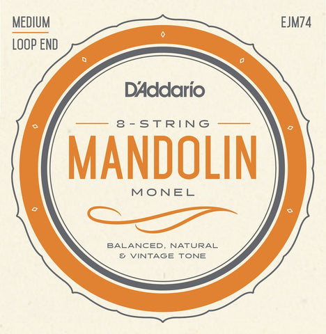 D'Addario EJM74 Monel Mandolin Strings, Medium, 11-40