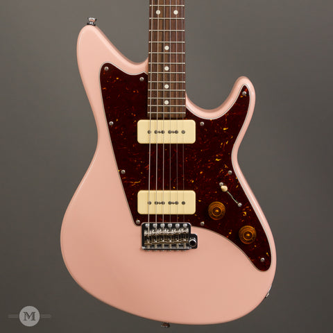 Don Grosh Electric Guitars - ElectraJet Shell Pink- Short Scale - Front Close