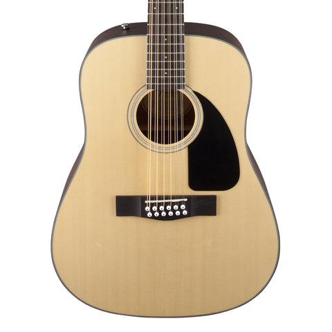Fender CD-100 12-String Acoustic Guitar - front close stock