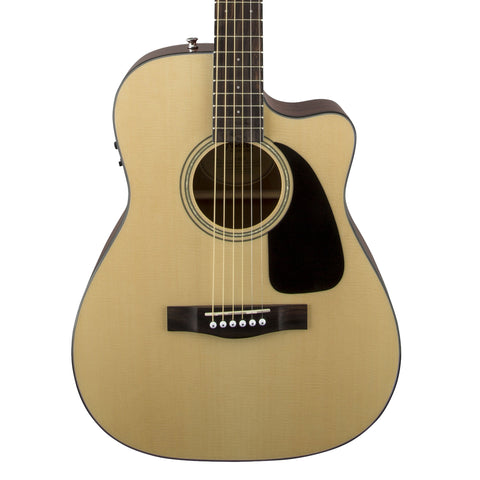 Fender CF-60CE Acoustic Guitar - front close stock