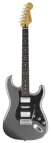 Fender Blacktop Stratocaster HSH Electric Guitar - titanium finish