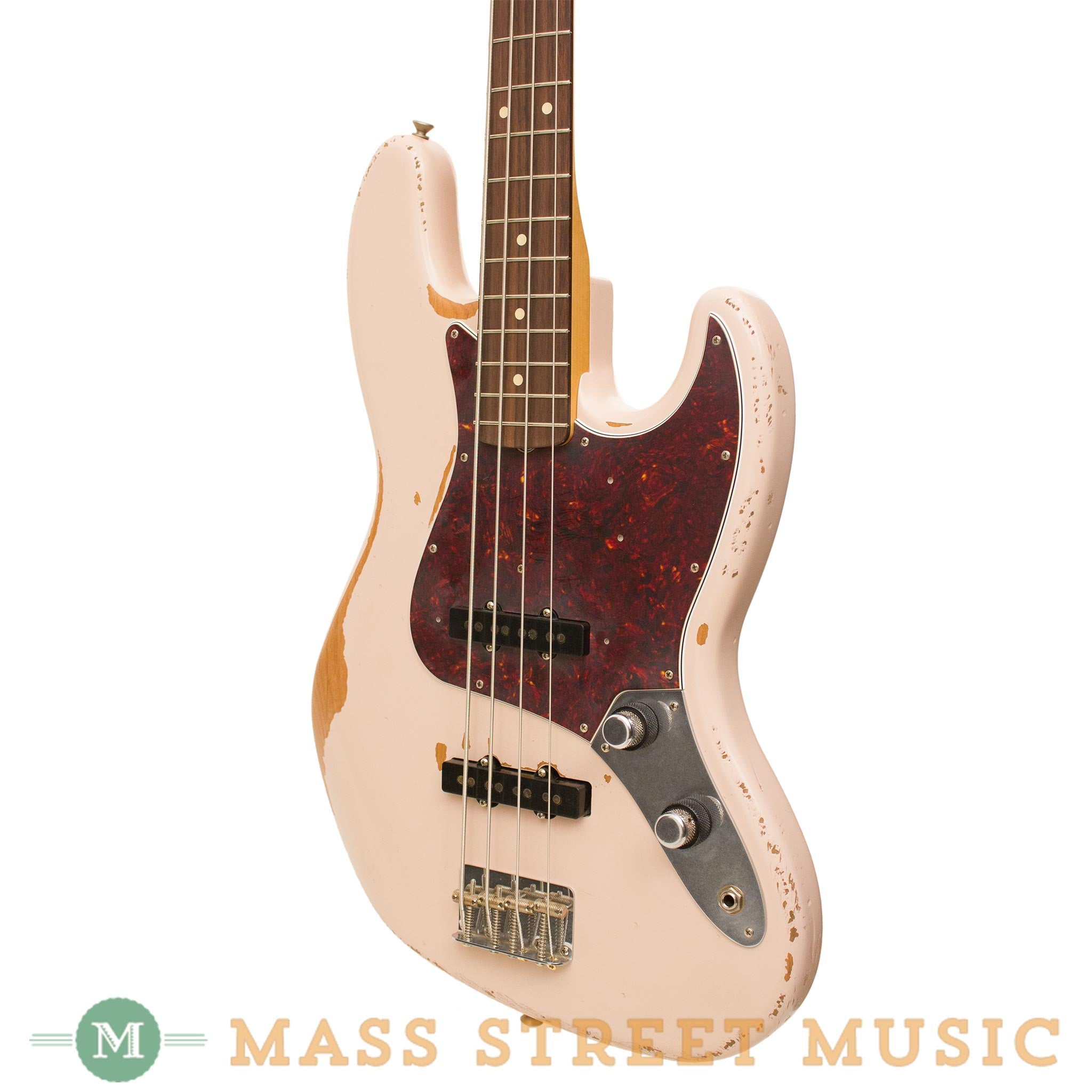 Fender Basses - Flea Signature Roadworn Jazz Bass RW - Shell Pink