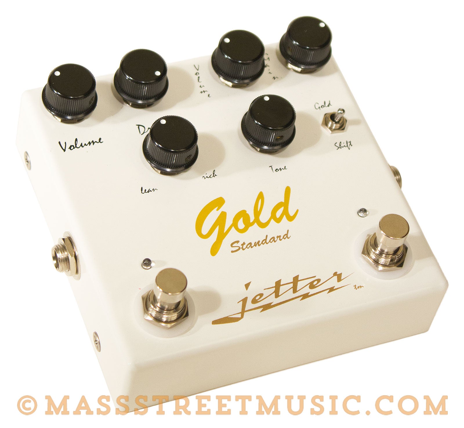 gold guitar pedal Jetter Gold Standard Distortion Effects Pedal