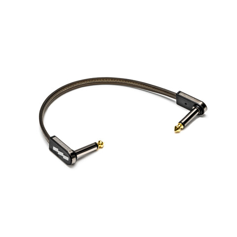 EBS High Performance Flat Patch Cable - 18cm Black/Gold