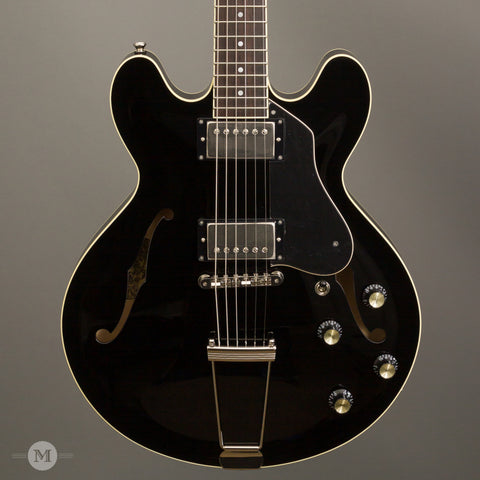 Collings Electric Guitars - I-35 LC ThroBaks - Jet Black - Front Close