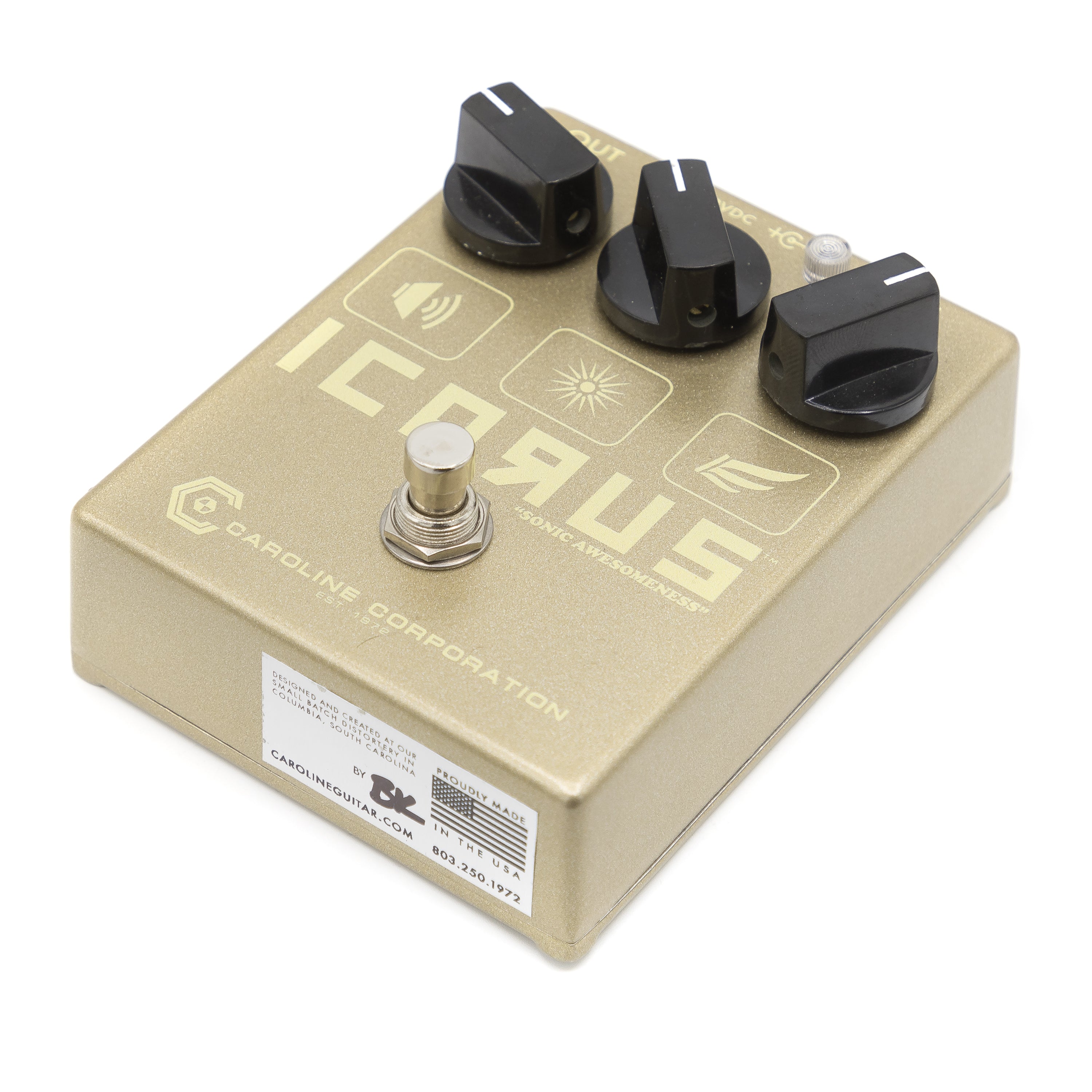 carolina pedals Caroline Effect Pedals - Icarus V2 Overdrive - Gold LTD