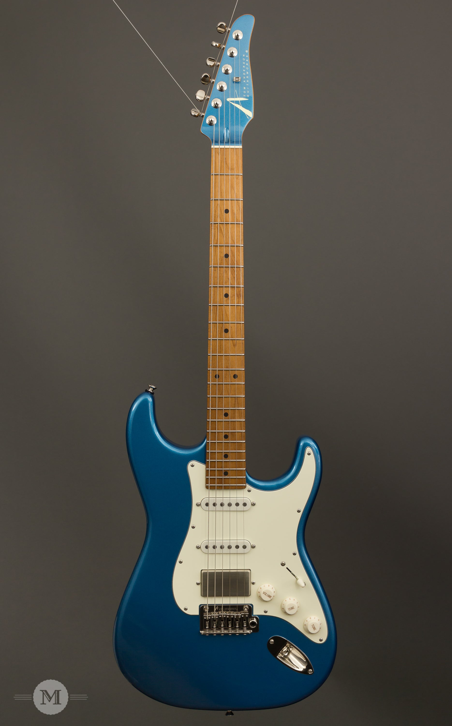 Tom Anderson Guitars - Icon Classic In-Distress - Level 0 - Lake Placid  Blue - B-Stock