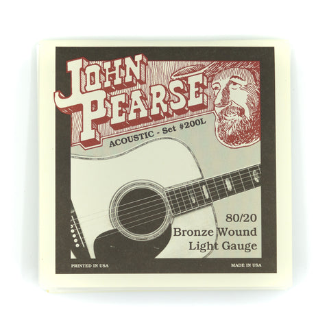 John Pearse - 80/20 Bronze Light Acoustic Strings