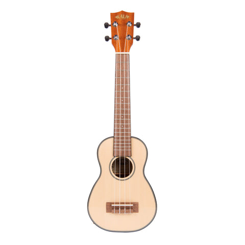 Kala Ukuleles - KA-SSLNG Soprano Uke with Concert Neck and Solid Spruce Top