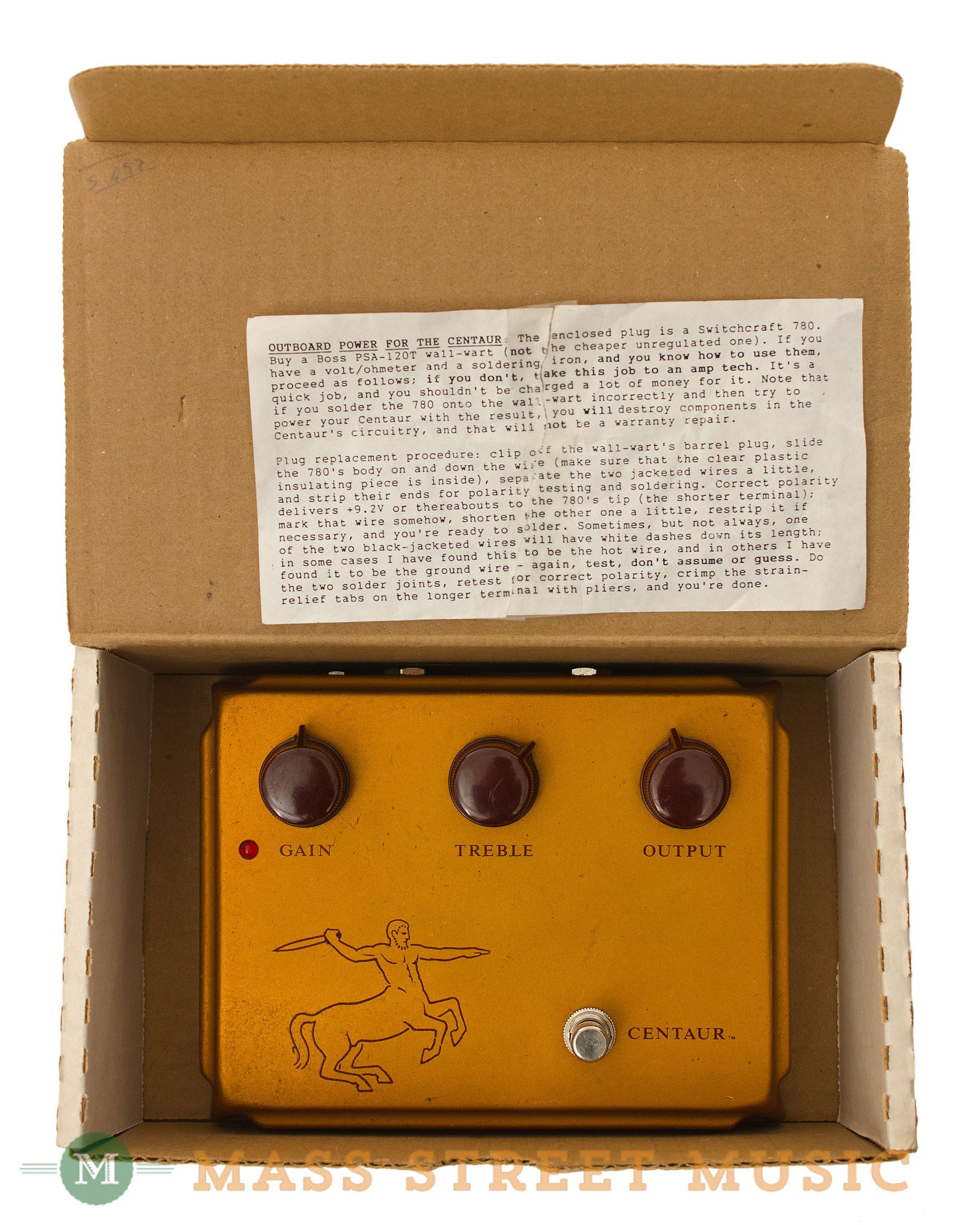 pedal klon centaur Klon - Centaur Gold Overdrive Pedal with box