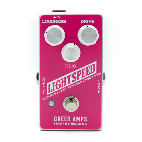 Greer Amps - Lightspeed Organic Overdrive Pink and White