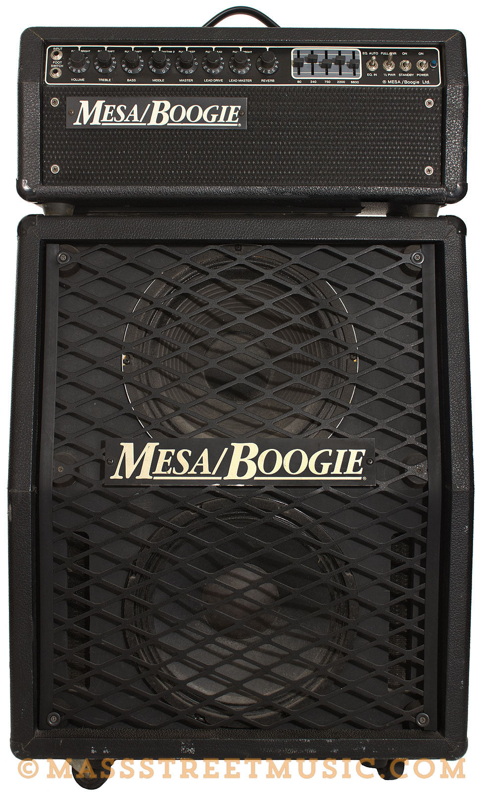 Mesa Boogie Mark III Head and 2x12 Cab, Black, Very Good Condition 