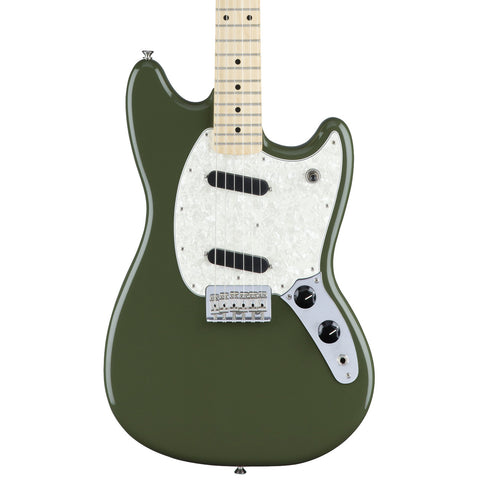 Fender Mustang - Olive - Front Close